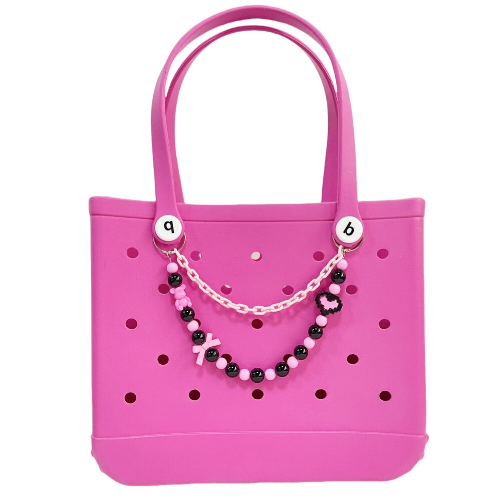 6824 Beaded Chain Charms for Bogg Bag Accessories Rubber Beach Bag, Boho